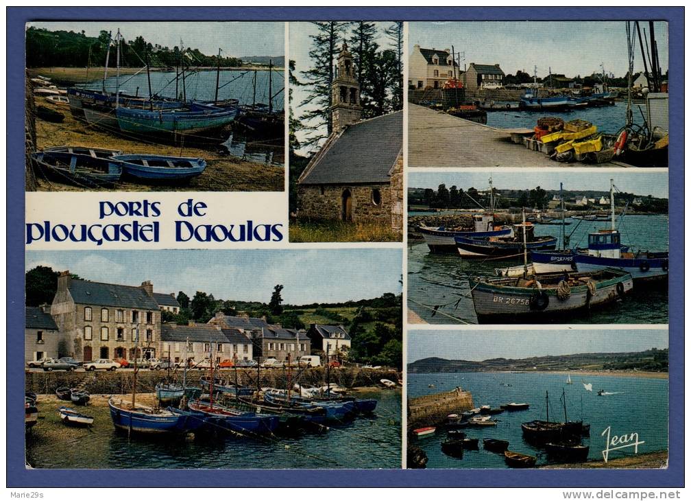 Plougastel-Daoulas - 29 PLOUGASTEL-DAOULAS Port de Lauberlach, Chapelle St  Guénolé, Port Tinduff, Anse du Caro ; chalutiers 6 vues
