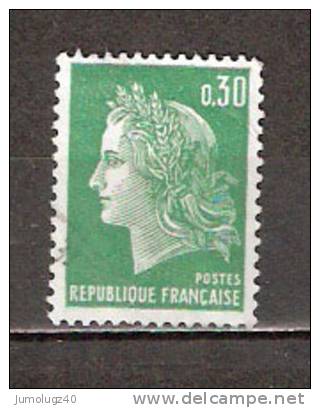 1967 70 Marianne Of Cheffer Timbre France Y T N 1611 01 Obl Marianne De Cheffer 0 F 30 Vert Cote 0 15