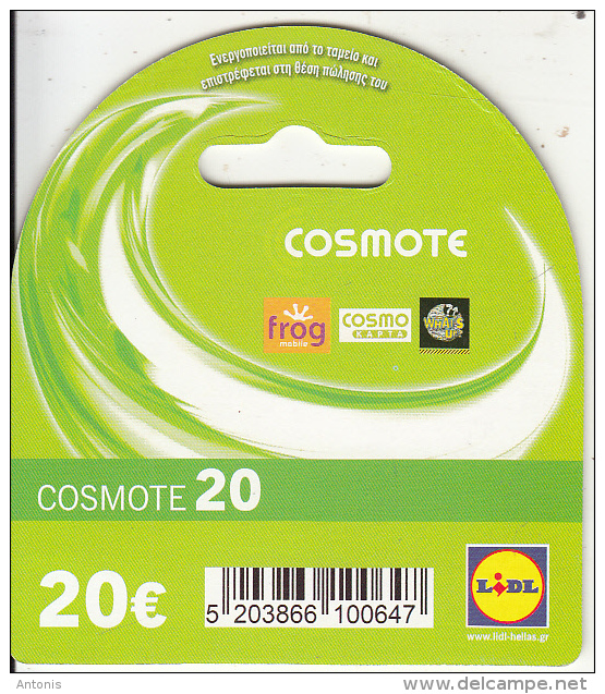 Gift Cards Greece Lidl Cosmote Gift Card 20 Euro Unused