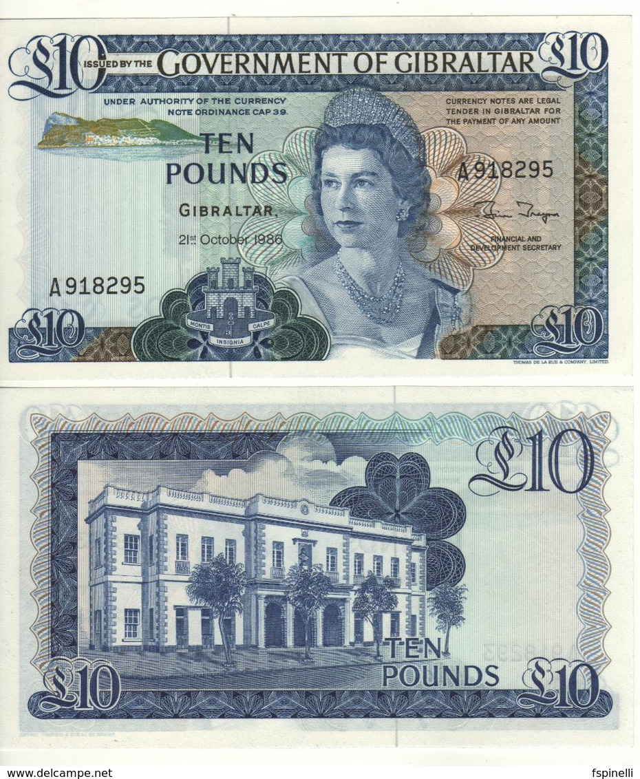 1988 GIBRALTAR £5 Pounds Banknote P.21b UNC.